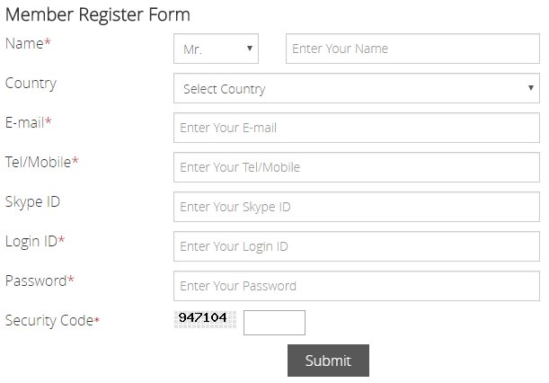 Registration Form